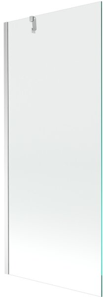 Mexen Next παραβάν μπανιέρας 1-πτέρυγο 80 x 150 cm, διάφανο, χρώμιο - 895-080-000-00-00-01