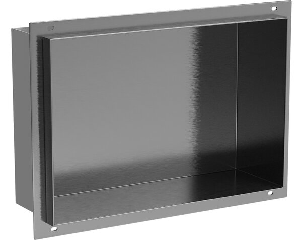 Mexen X-Wall-NR Ράφι τοίχου χωρίς πλαίσιο 30 x 20 cm, γκρι όπλου βουρτσισμένο