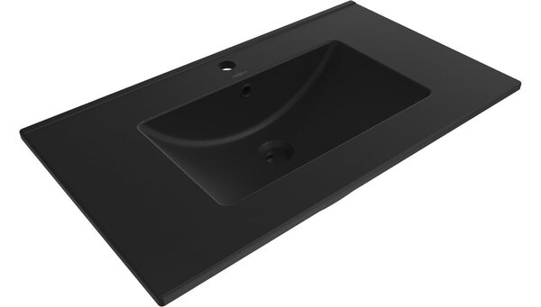 Mexen Atena νεροχύτης ενσωματωμένος στον πάγκο 81 x 46 cm, μαύρο ματ - 25018070
