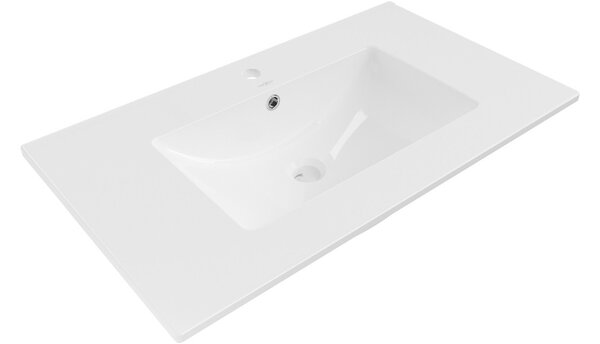 Mexen Atena νιπτήρας εντοιχισμένος σε πάγκο 80 x 46 cm, λευκός - 25018000