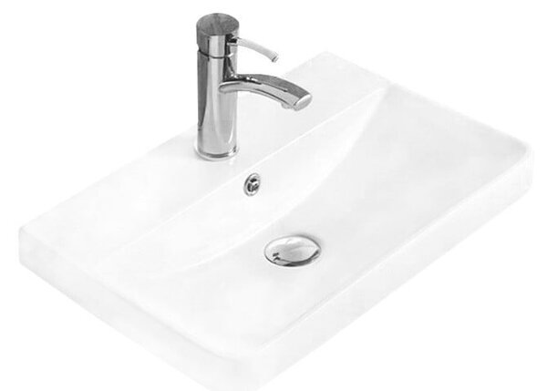 Mexen Dagna νεροχύτης εντοιχισμένος στον πάγκο 50 x 35 cm, λευκός - 21995100