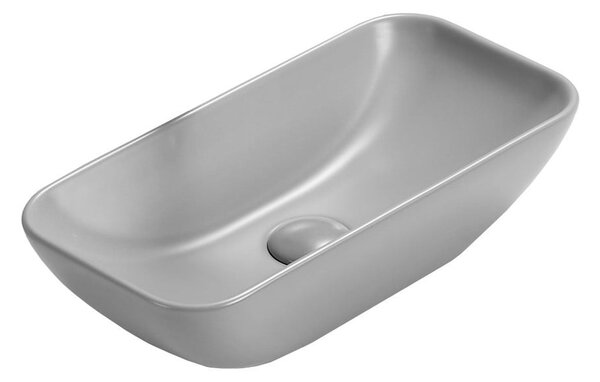 Mexen Klara νιπτήρας πάγκου 46 x 23 cm, ανοιχτό γκρι ματ - 21564661