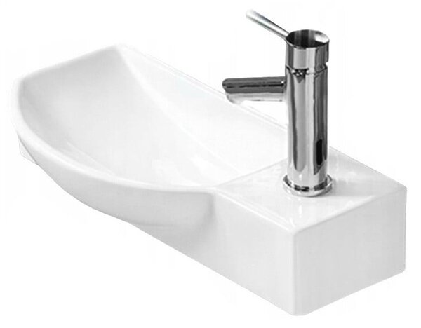 Mexen Hugo νιπτήρας πάγκου αριστερός 50 x 23 cm, λευκός - 21255000L