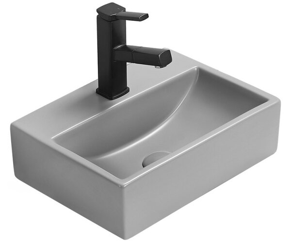 Mexen Mini επιτραπέζιος νιπτήρας 40 x 30 cm, ανοιχτό γκρι ματ - 21094061