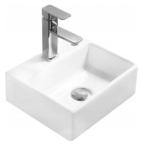 Mexen Mini νιπτήρας επιτραπέζιος 33 x 29 cm, λευκός - 21093300
