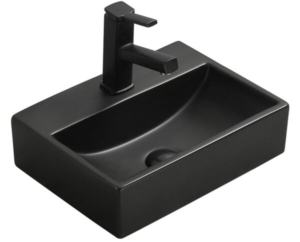 Mexen Mini νιπτήρας πάγκου 40 x 30 εκ, μαύρο ματ - 21094085