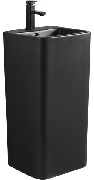 Mexen Otra ελεύθερα τοποθετημένος νιπτήρας 40 x 40 cm, μαύρο ματ - 26034070