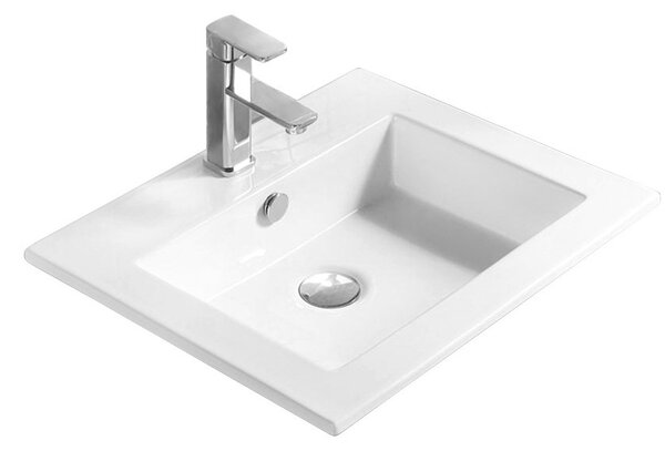 Mexen Salma νεροχύτης ενσωματωμένος στον πάγκο 54 x 47 cm, λευκός - 25395400