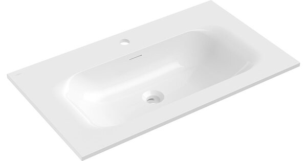 Mexen Vela εντοιχισμένος νιπτήρας 81 x 46,5 cm, λευκή γυαλιστερή - 25238000