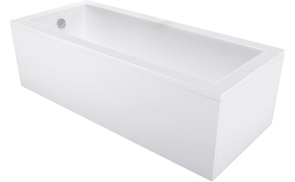 Mexen Cubik ορθογώνια μπανιέρα 120 x 70 cm με επένδυση, λευκή - 55031207000X