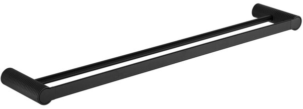Mexen Base διπλή κρεμάστρα για πετσέτες, μαύρη - 7088225-70