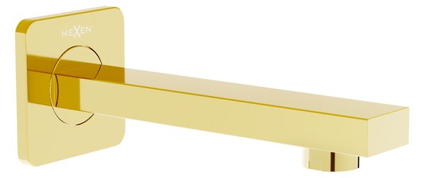 Mexen Cube επίτοιχη μπανιέρα χρυσή - 79370-50