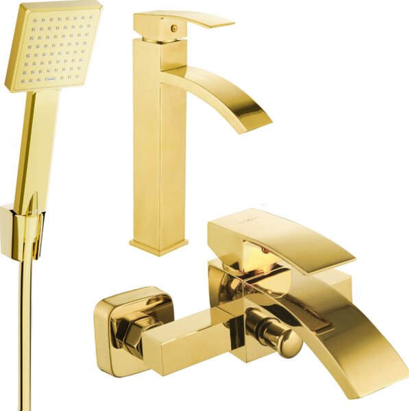 Mexen Libra Σετ μπάνιου R45, χρυσό - 745113R45-50