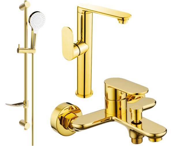 Mexen Milo DF05 Σετ μπάνιου, χρυσό - 713153DF05-50