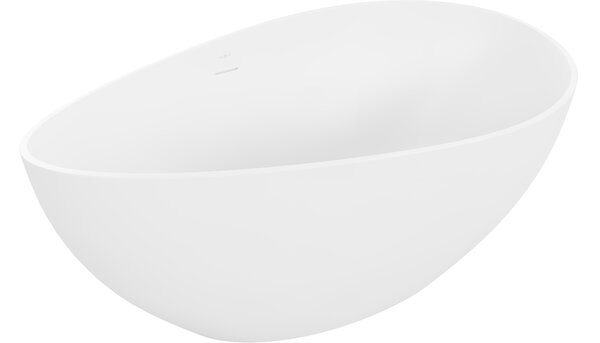 Mexen Parma ελεύθερη μπανιέρα από συνθετικό υλικό 160 x 95 εκ, λευκό ματ