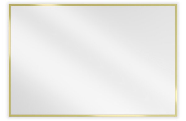 Mexen Loft ορθογώνιος καθρέφτης μπάνιου 90 x 60 cm, χρυσό πλαίσιο - 9852-090-060-000-50