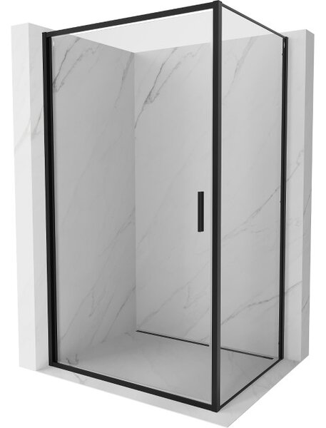 Mexen Exo καμπίνα ντους αναδιπλούμενη 100 x 90 cm, διαφανής, μαύρη - 817-100-090-70-00