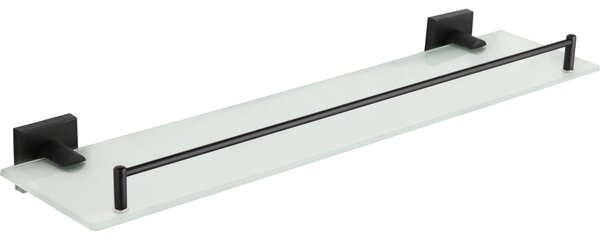 Mexen Rufo κρεμαστό γυάλινο ράφι, μαύρο - 7050937-70