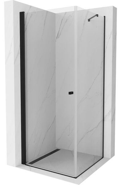 Mexen Pretoria καμπίνα ντους ανακλινόμενη 90 x 90 εκ., διαφανής, μαύρη
