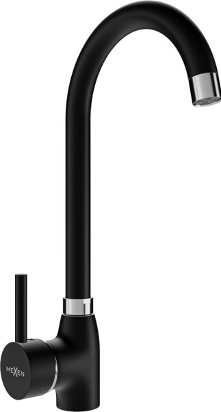 Mexen Telma βρύση κουζίνας, μαύρη - 670200-70