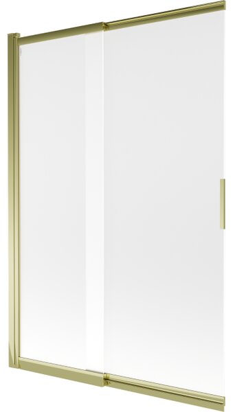 Mexen Fox κινητό περβάζι μπάνιου 2 φύλλων 120 x 150 cm, παγετώνας, χρυσό