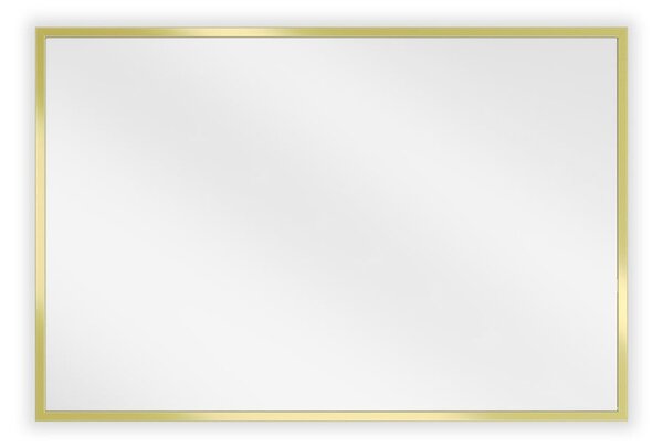 Mexen Loft ορθογώνιος καθρέφτης μπάνιου 60 x 40 cm, χρυσό πλαίσιο - 9852-060-040-000-50
