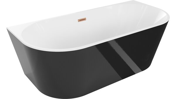 Mexen Oval μπανιέρα ελεύθερης τοποθέτησης πλάι στον τοίχο 160 x 80 cm