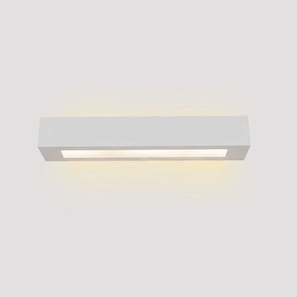 Inlight Επιτοίχιο φωτιστικό λευκό από γύψο 2xE14 D:45cm (43049-A-White)