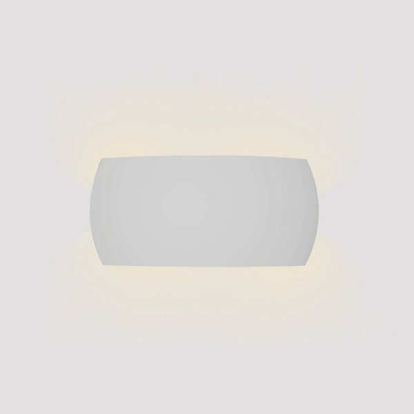 Inlight Επιτοίχιο φωτιστικό λευκό από γύψο 1XE14 D:31cm (43050-White)