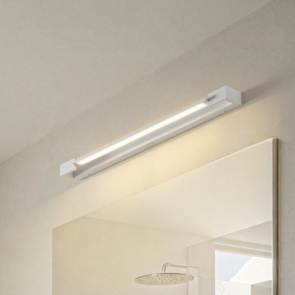 Arcchio LED απλίκι τοίχου Jora, 60 cm, λευκό, περιστρεφόμενο, IP44, Λευκό, Μπάνιο, Αλουμίνιο, σύγχρονο