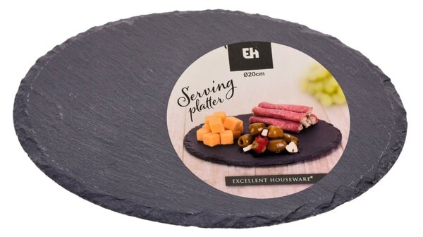 Πιατέλα σερβιρίσματος Excellent Houseware με διάμετρο 20cm - Γκρι