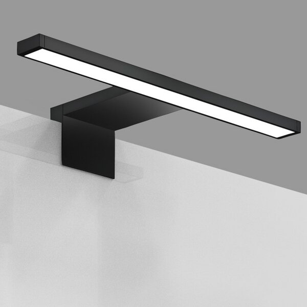 B.K. Licht Φωτιστικό LED για καθρέφτη Bill, Π 30 cm, μαύρο, μέταλλο, 4.000 K, Μαύρο, Μπάνιο, Μέταλλο, σύγχρονο