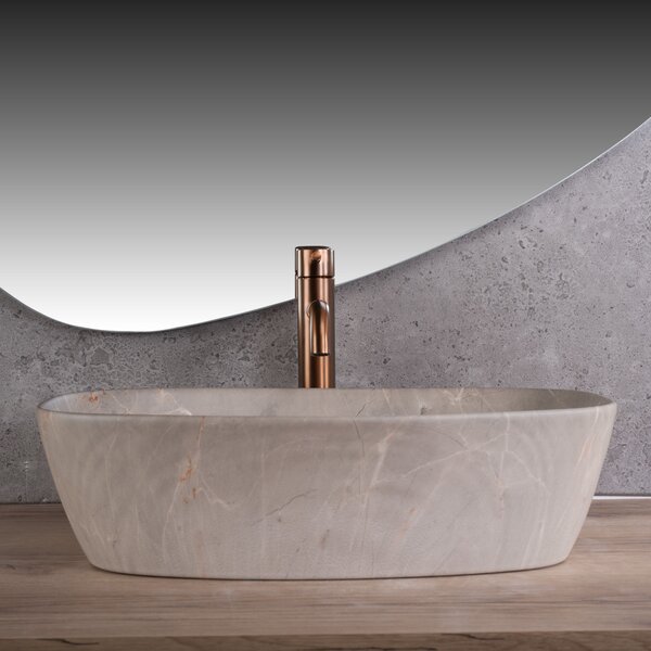 Πάγκος νιπτήρας Rea Freja Beige 51 x 39.5 x 14 cm
