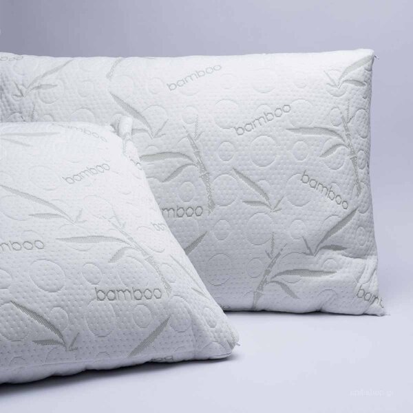 Μαξιλάρι Ύπνου Ανατομικό Σκληρό (50x70) Palamaiki Miracle Bamboo Memory Foam