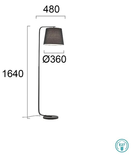 Φωτιστικό Δαπέδου Viokef Cobbe 4175000
