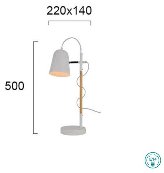 Πορτατίφ Viokef Eddie 4163801 Λευκό
