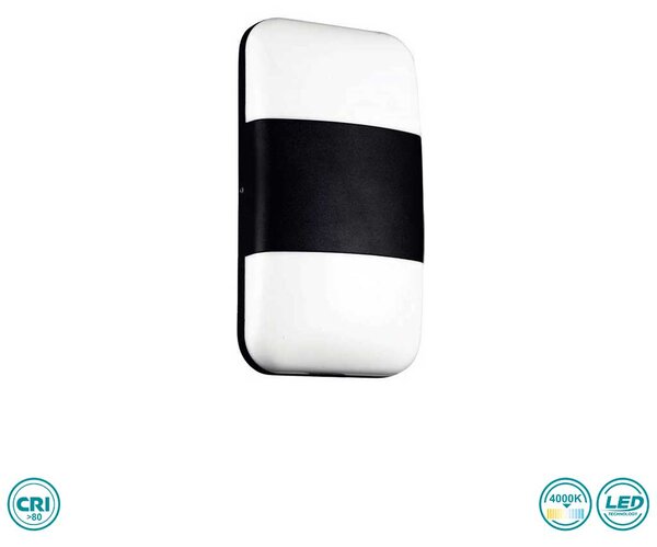 Απλίκα Εξωτερικού Χώρου LED SpotLight 7739 Μαύρη (4000K)