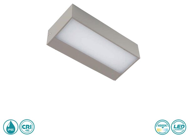 Απλίκα Εξωτερικού Χώρου LED SpotLight 5913 Γκρι (4000K)