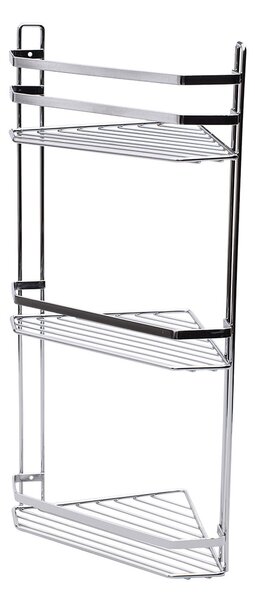 Γωνιακή Ραφιέρα Μπάνιου Τριπλή (27.7x18.1x53.9) Estia Elegant Chrome 02-6464