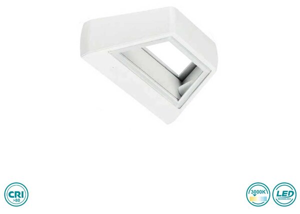 Απλίκα Εξωτερικού Χώρου LED SpotLight 7733 Λευκή (3000K)
