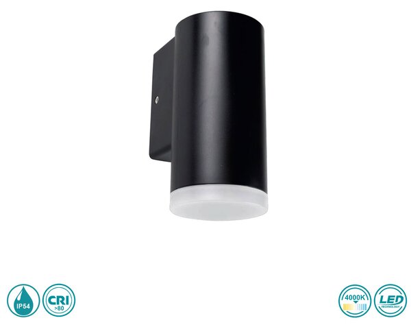 Απλίκα Εξωτερικού Χώρου LED SpotLight 5925 Μαύρη (4000K)