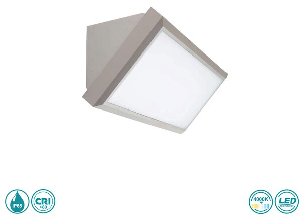 Απλίκα Εξωτερικού Χώρου LED SpotLight 5924 Γκρι (4000K)
