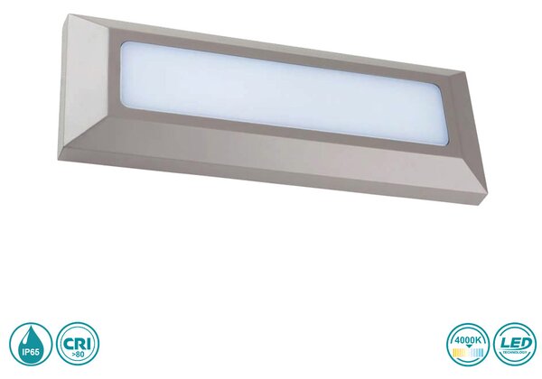 Απλίκα Εξωτερικού Χώρου LED SpotLight 5914 Γκρι (4000K)