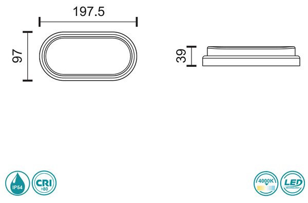 Απλίκα Εξωτερικού Χώρου LED SpotLight 5679 Λευκή (4000K)