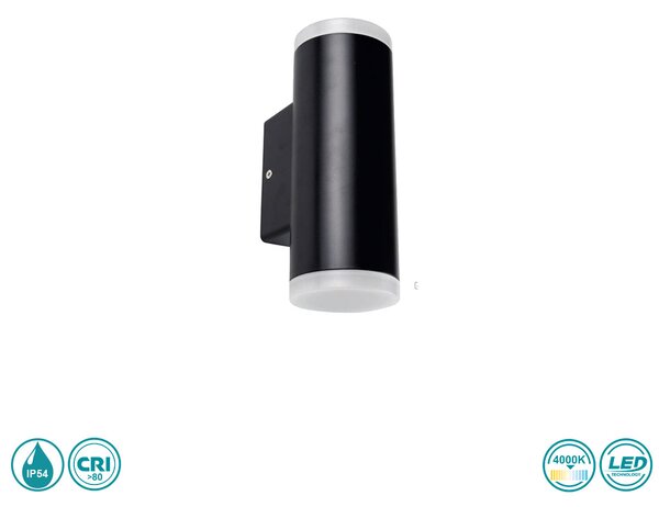 Απλίκα Εξωτερικού Χώρου LED SpotLight 5926 Μαύρη (4000K)