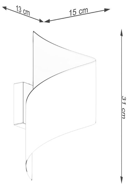 Sollux Φωτιστικό τοίχου TALASSA μαύρο,αστσάλι,G9 1xmax 8W LED