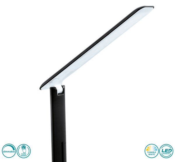 Πορτατίφ Γραφείου Eglo Σειράς CAUPO 93966, Led, 280lm, Μαύρο