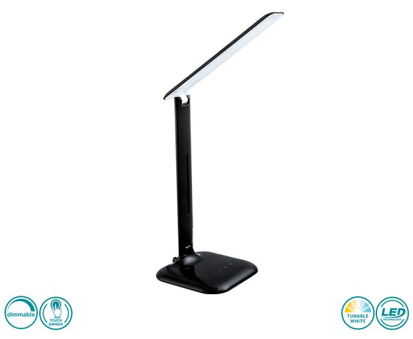 Πορτατίφ Γραφείου Eglo Σειράς CAUPO 93966, Led, 280lm, Μαύρο