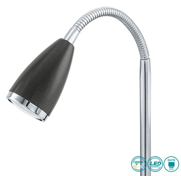 Πορτατίφ Γραφείου Eglo Σειράς FOX 92873, Led, 200lm, Μαύρο