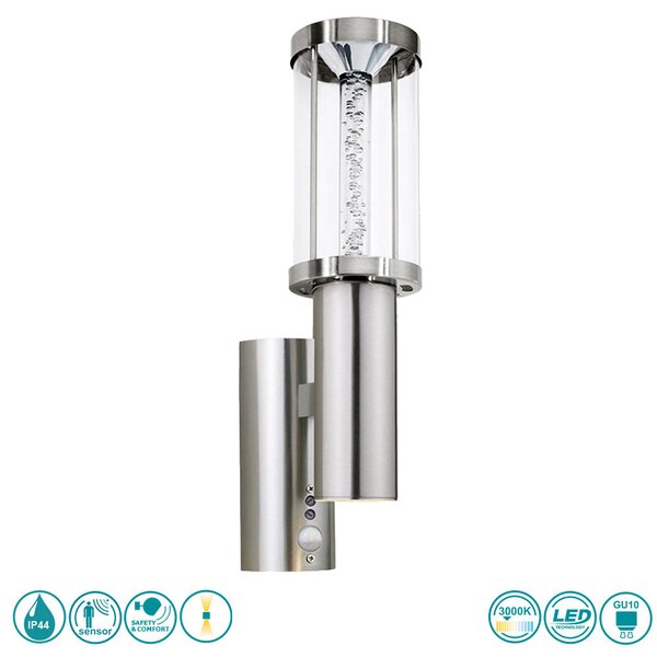 Απλίκα Εξωτερικού Χώρου SAFETY & COMFORT EGLO TRONO STICK 94128 Ανοξείδωτη